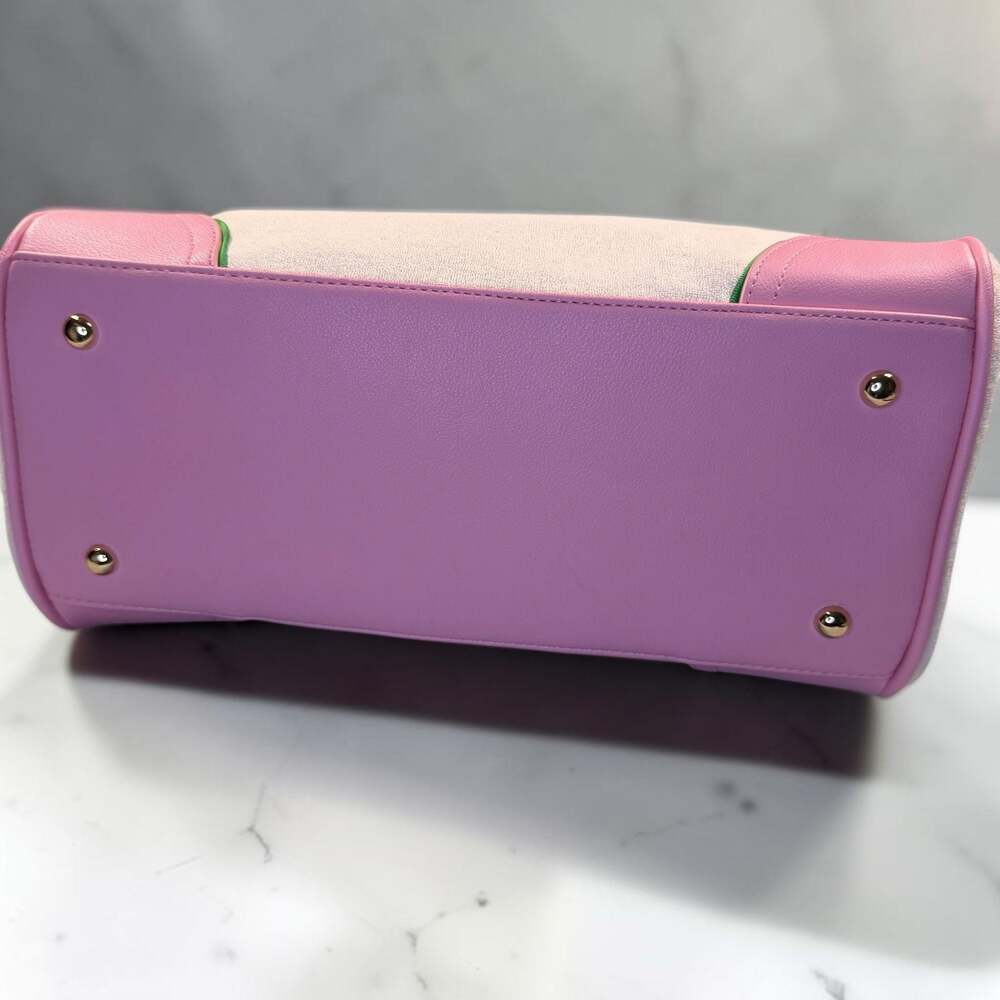 Juicy Couture Retro Strawberry Daydreamer Tote Bag in Pink with Green Bow - Picture 6 of 12